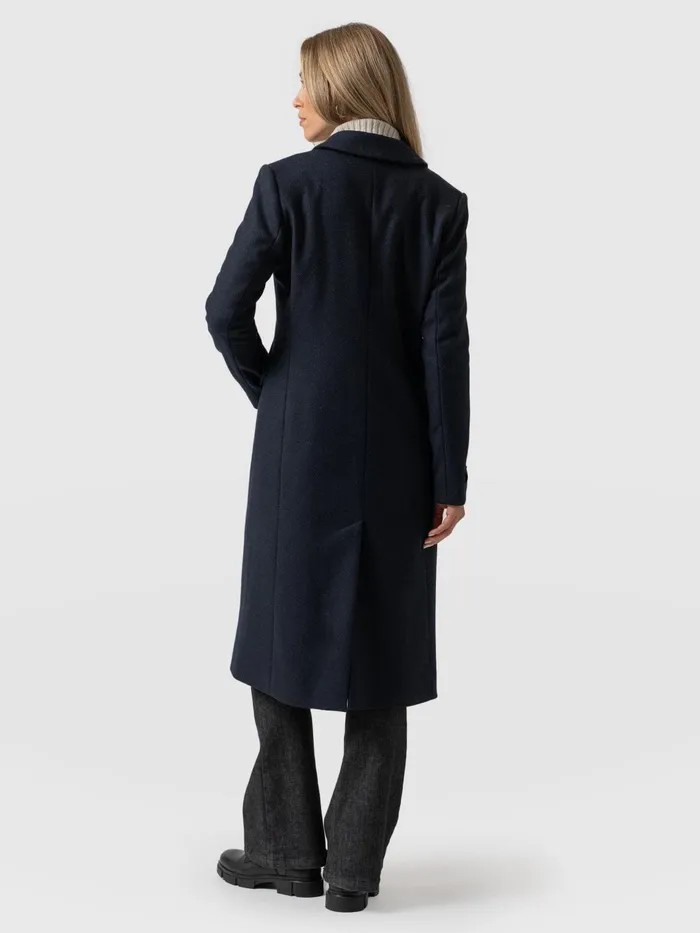 Cambridge Coat 8211 Navy Chevron Navy Chevron Women Saint And Sofia Coats and Jackets
