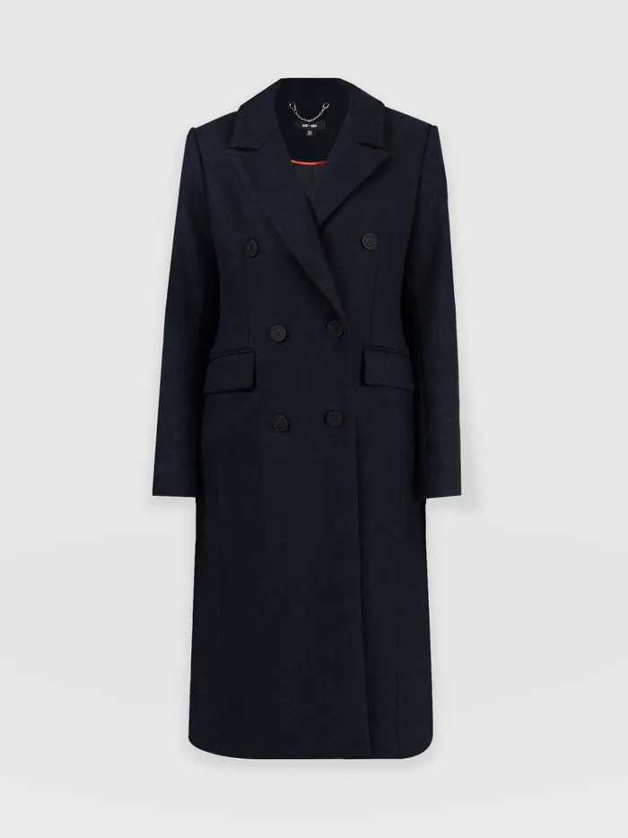 Cambridge Coat 8211 Navy Chevron Navy Chevron Women Saint And Sofia Coats and Jackets