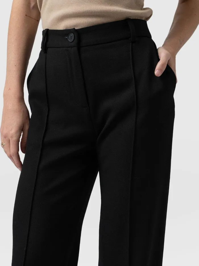Cambridge Tailored Wide Leg Pant 8211 Black Black Women Saint And Sofia Pants