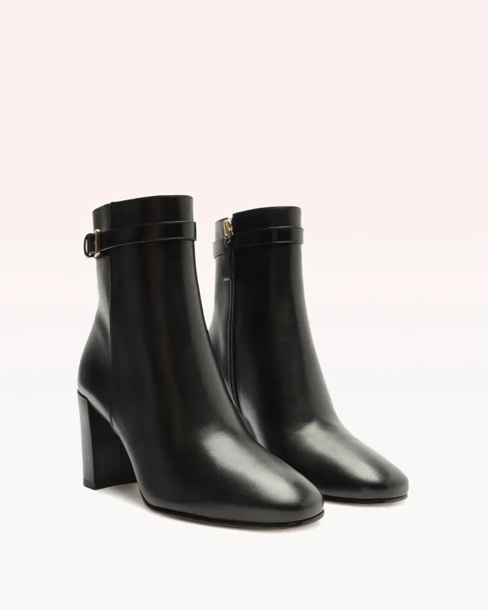 Candance 90 Bootie 8211 Luxury Leather Boots 8211 Designer Booties Black Women Alexandre Birman Boots