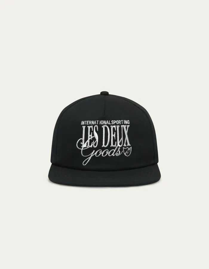 CapsHats Men Les Deux Chess Cap 8211 BlackLight Ivory