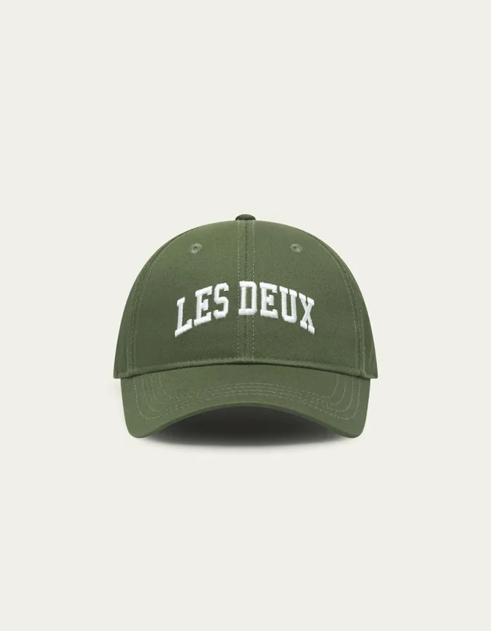 CapsHats Men Les Deux Les Deux 11 Baseball Cap 8211 Chive GreenWhite