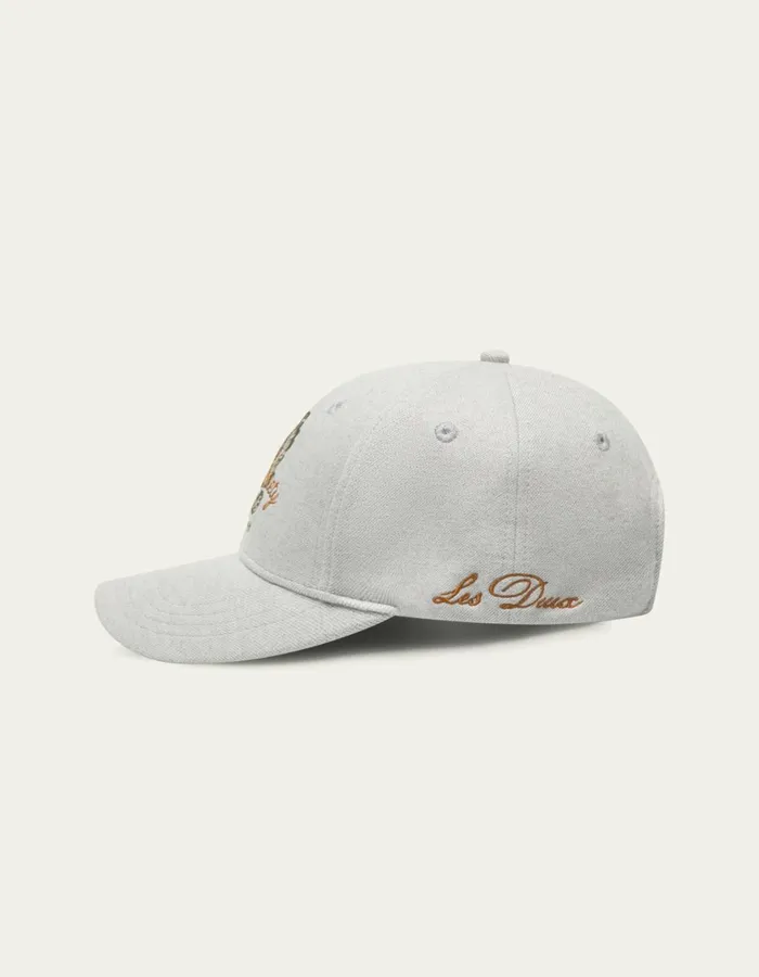 CapsHats Men Les Deux Mediterranean Baseball Cap 8211 Grey Melange