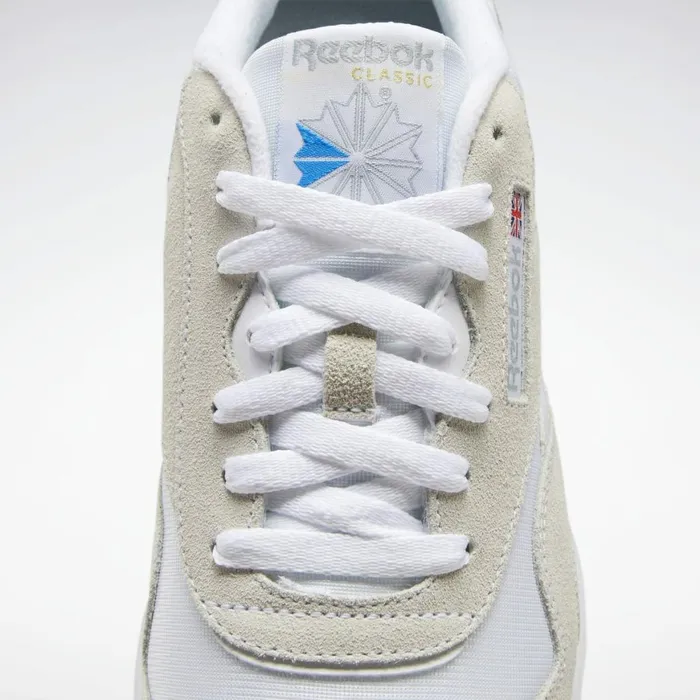 Casual Shoes Mens Reebok Classic Nylon Shoes White White Light Grey