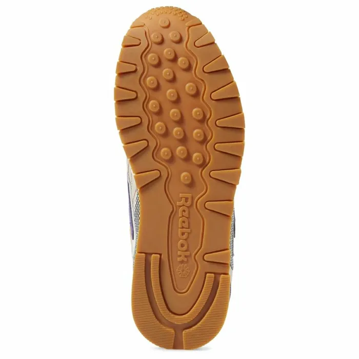Casual Shoes MensWomens Reebok Classic Leather ATI 90s Shoes Cream Sand Cobalt Lime