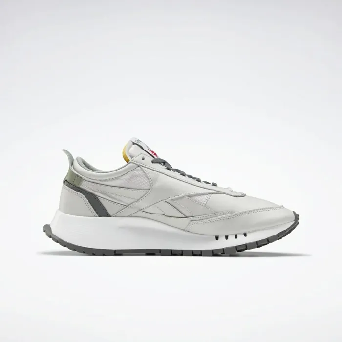 Casual Shoes MensWomens Reebok Classic Leather Legacy Shoes Pure Grey 2 True Grey 7 Harmony Green