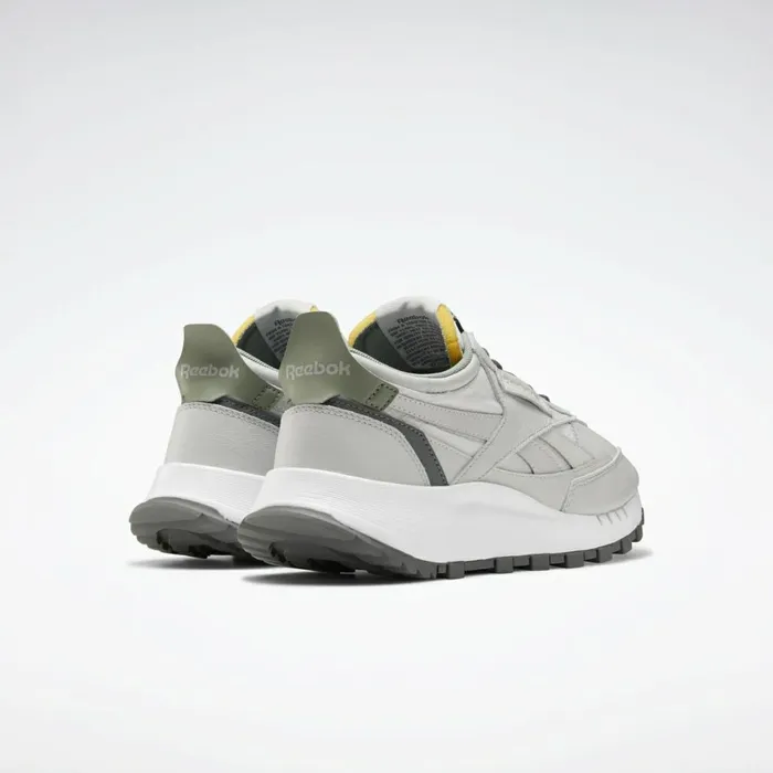 Casual Shoes MensWomens Reebok Classic Leather Legacy Shoes Pure Grey 2 True Grey 7 Harmony Green