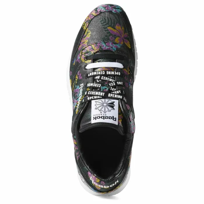Casual Shoes MensWomens Reebok Classic Leather X Opening Ceremony Shoes Black White