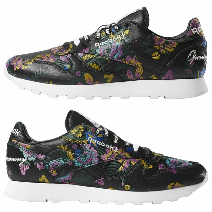 Casual Shoes MensWomens Reebok Classic Leather X Opening Ceremony Shoes Black White