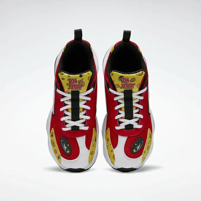 Casual Shoes Womens Reebok Tom And Jerry Vector Runner Shoes Motor Red White Black