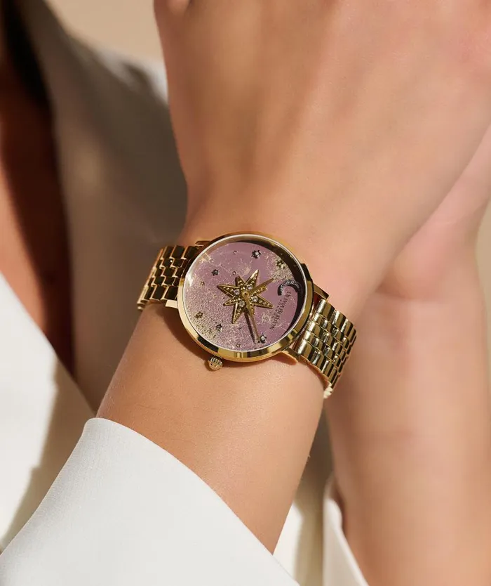 Celestial Watches Women Olivia Burton 35mm Nova Slim Mushroom and Gold Bracelet Watch
