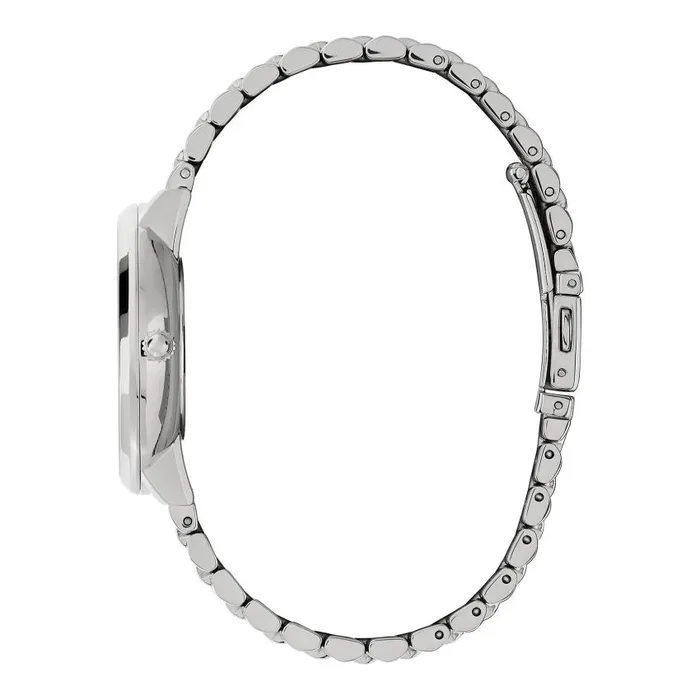 Celestial Watches Women Olivia Burton 35mm Nova Slim Sapphire Blue and Silver Bracelet Watch