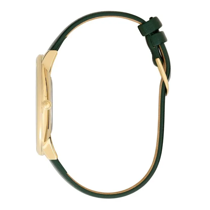 Celestial Watches Women Olivia Burton 40mm Faux Malachite Gold and Green Leather Strap Watch