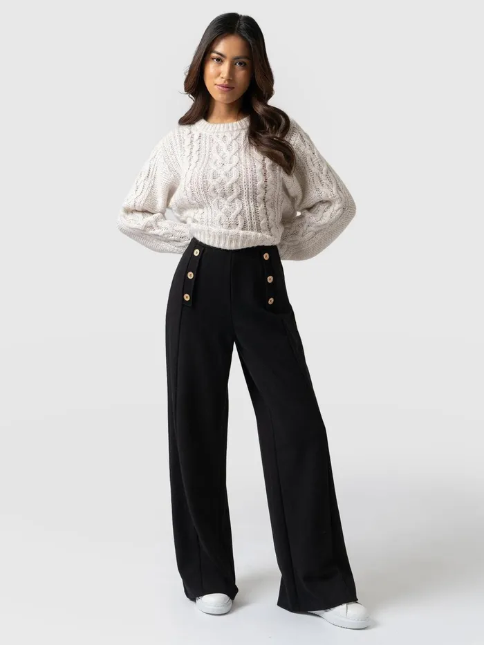 Chelsea Pant 8211 Black Jersey Black Jersey Women Saint And Sofia Pants