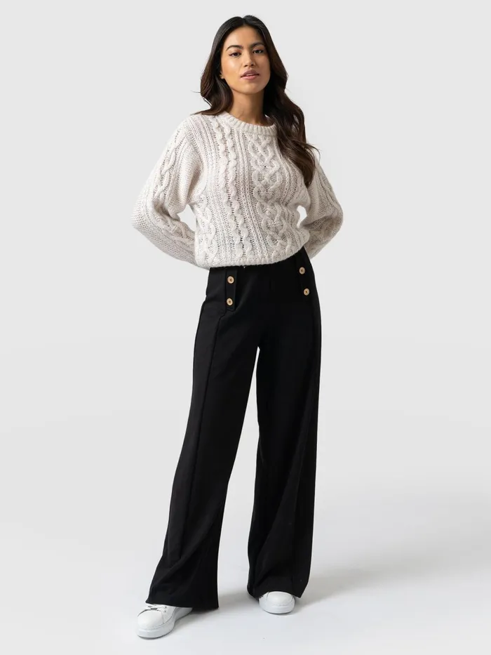 Chelsea Pant 8211 Black Jersey Black Jersey Women Saint And Sofia Pants