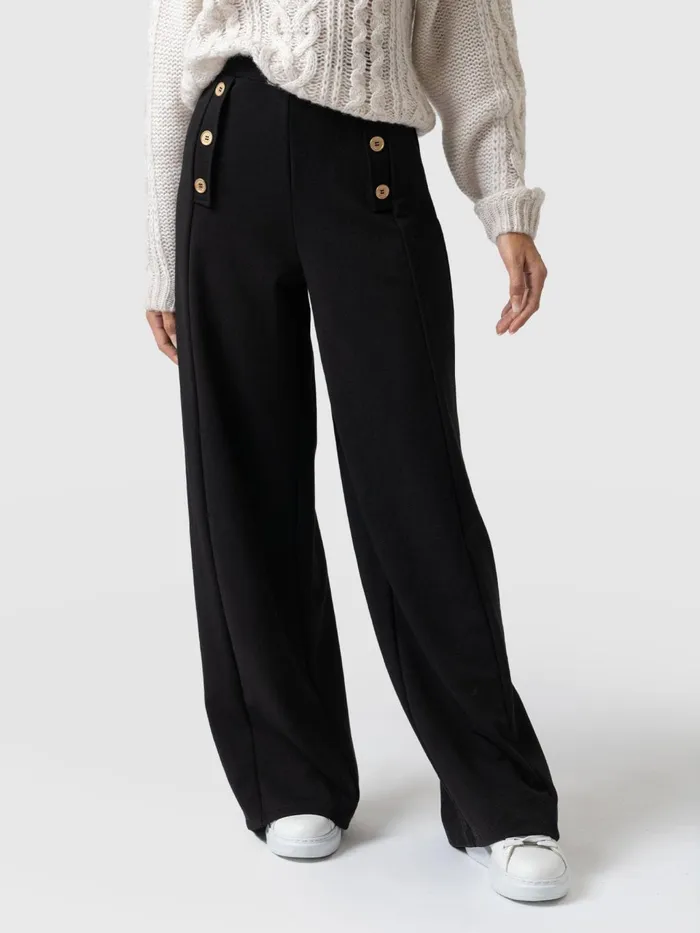 Chelsea Pant 8211 Black Jersey Black Jersey Women Saint And Sofia Pants