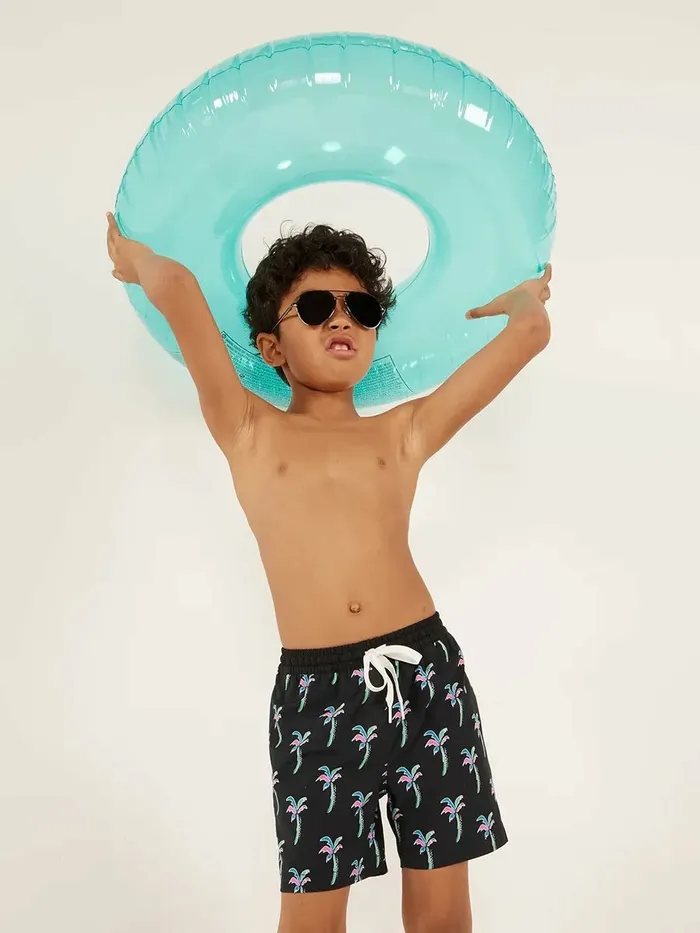 Chubbies Boys XsXl Swim The Havana Nights Black Palms