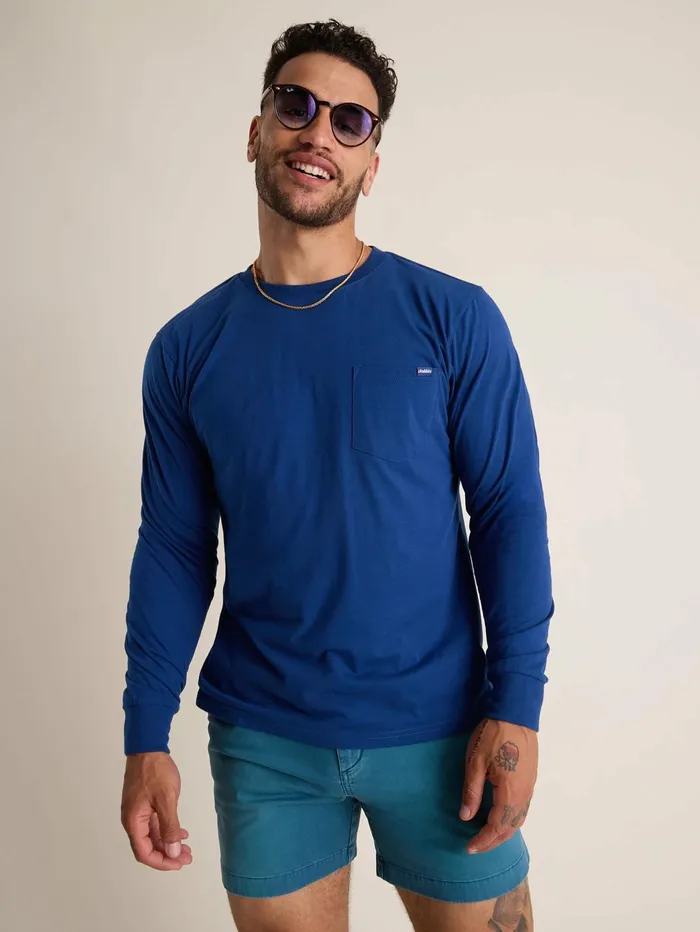 Chubbies Long Sleeve Shirts Men The Classic Navy