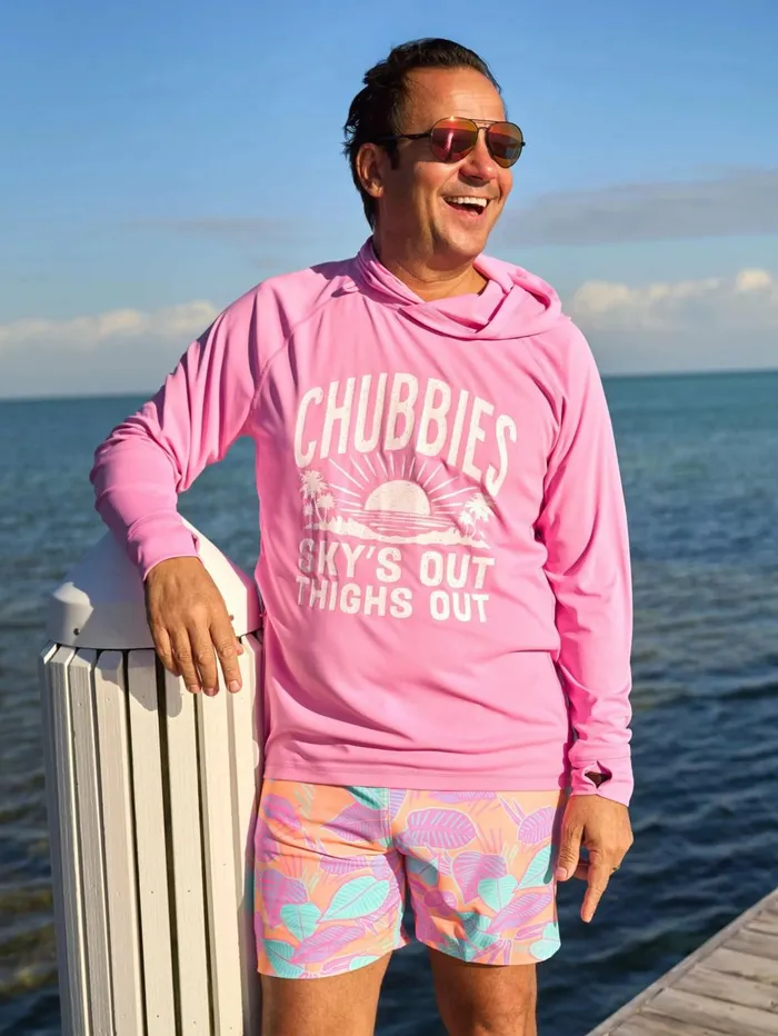 Chubbies Long Sleeve Shirts Men The Pink N039 Proud Pink