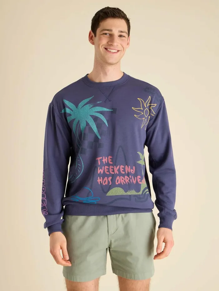 Chubbies Long Sleeve Shirts Men The Sketchy Navy Graphics