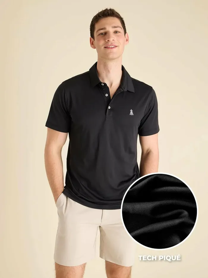 Chubbies Polos Men The Bump And Run Black
