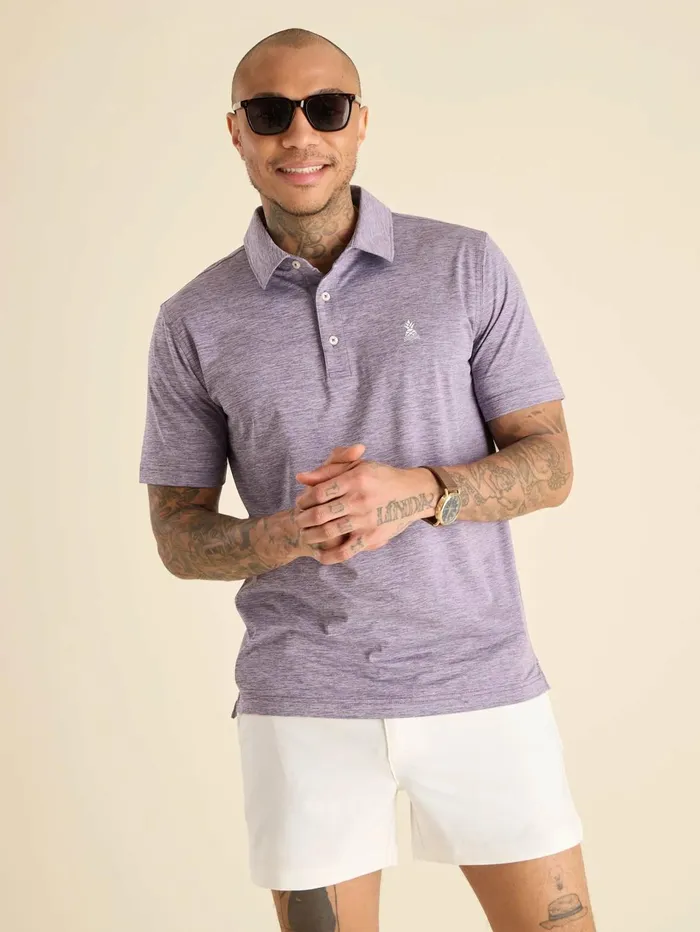 Chubbies Polos Men The Violet Fiesta Purple Heather