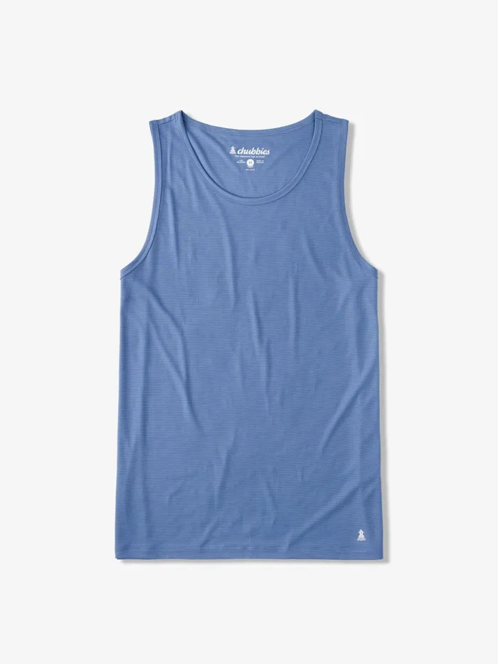 Chubbies Tees and Tanks Men The Blue Crew Medium Blue