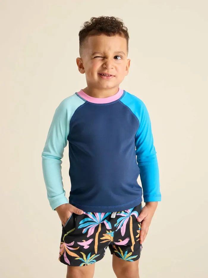Chubbies Toddler 6m6 Swim The More The Berrier Blue Color Block