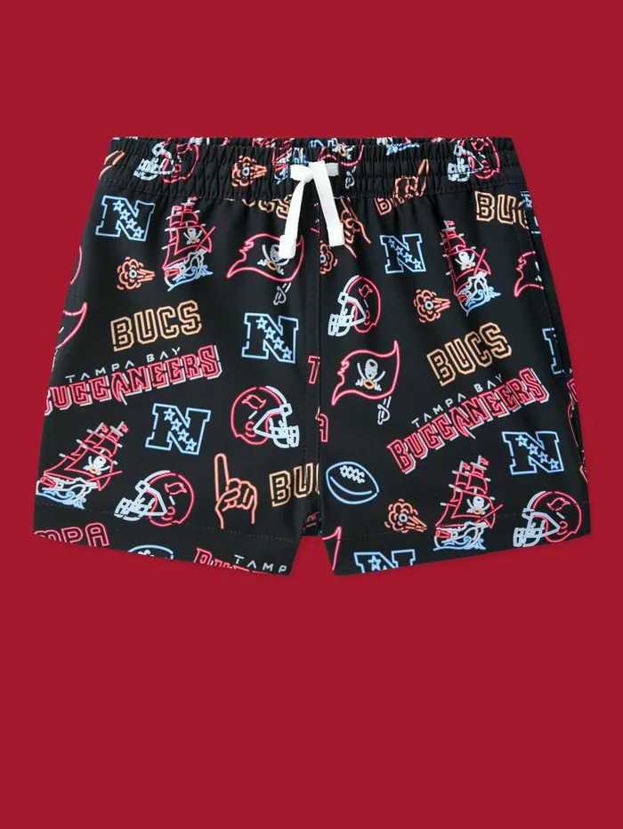 Chubbies Toddler 6m6 Swim The Neon Buccaneers Tampa Bay Buccaneers Black
