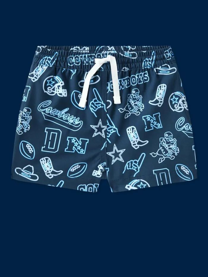 Chubbies Toddler 6m6 Swim The Neon Cowboys Dallas Cowboys Navy