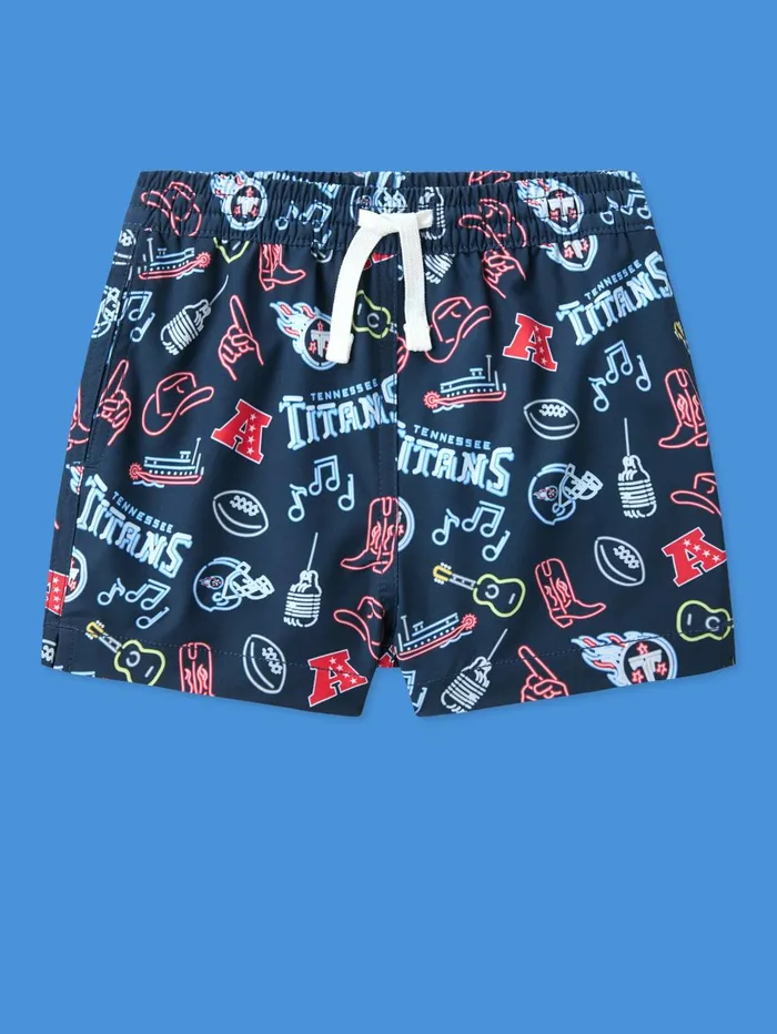 Chubbies Toddler 6m6 Swim The Neon Titans Tennessee Titans Navy