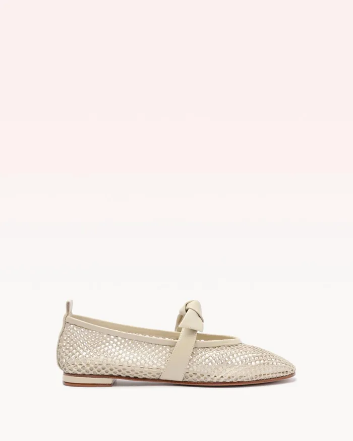 Clarita Ballerina Mesh Dove Dove Women Alexandre Birman Flats
