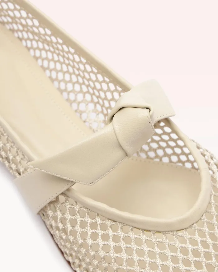 Clarita Ballerina Mesh Dove Dove Women Alexandre Birman Flats