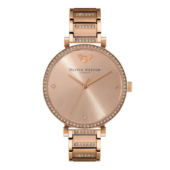 Classic Watches Women Olivia Burton 32mm Tbar Blush and Carnation Gold Bracelet Watch Classic Watches Women Olivia Burton 32mm Tbar Blush and Carnation Gold Bracelet Watch