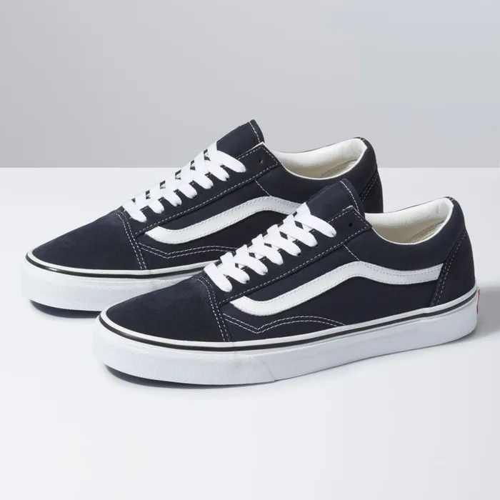 Classics Shoes Men Vans Old Skool Night Skytrue White