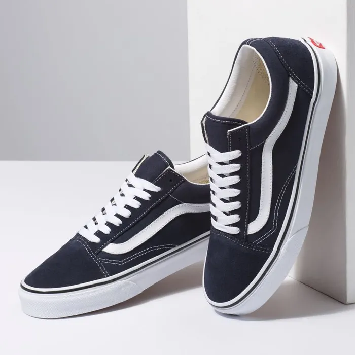 Classics Shoes Men Vans Old Skool Night Skytrue White Classics Shoes Men Vans Old Skool Night Skytrue White