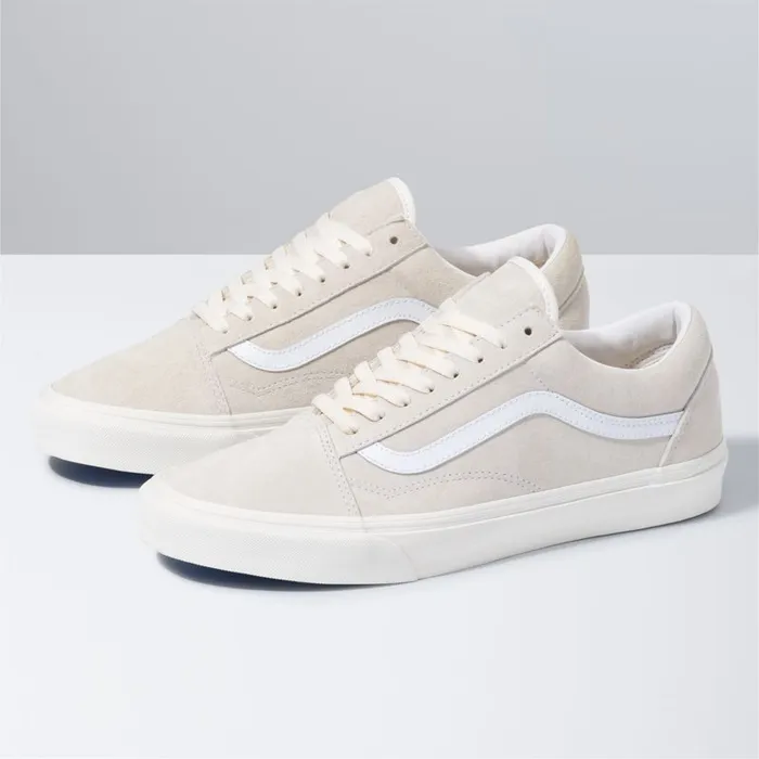 Classics Shoes Men Vans Pig Suede Old Skool Marshmallowtrue White