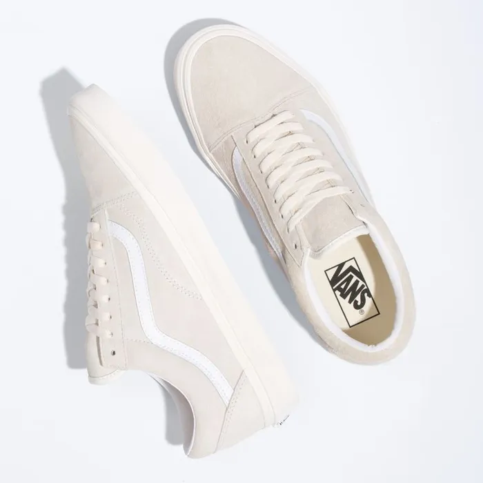 Classics Shoes Men Vans Pig Suede Old Skool Marshmallowtrue White Classics Shoes Men Vans Pig Suede Old Skool Marshmallowtrue White