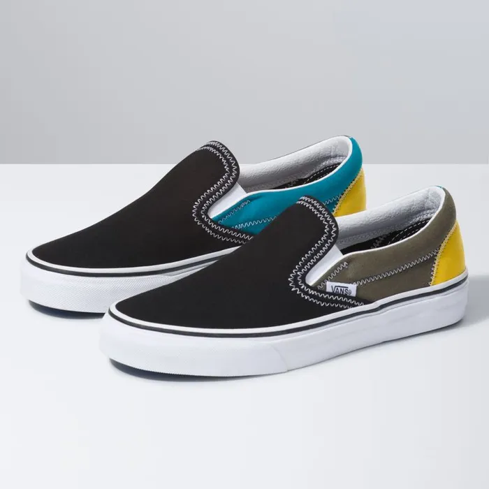 Classics Shoes Men Vans Zig Zag Classic SlipOn Multitrue White