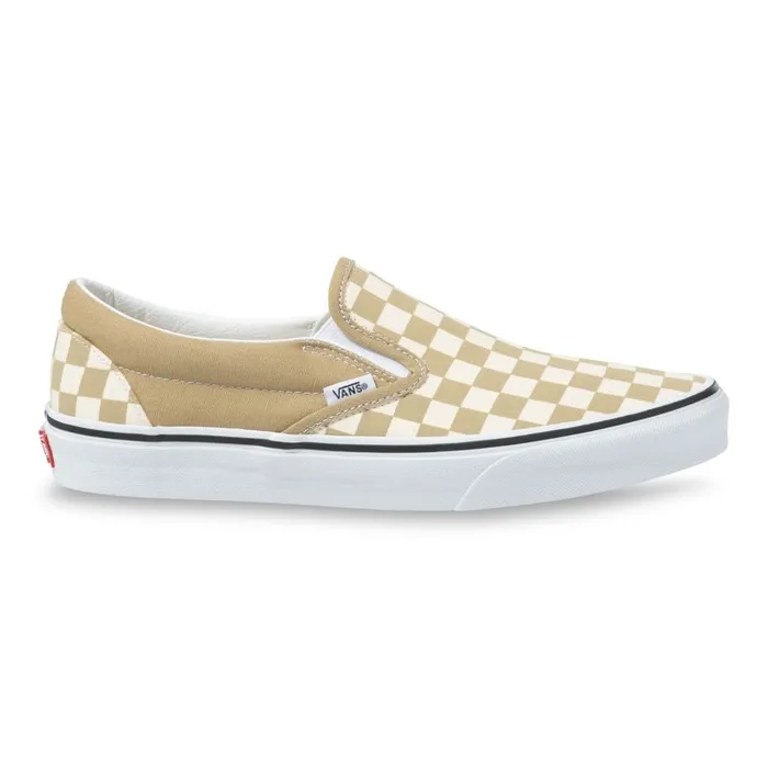 Classics Shoes MenWomen Vans Checkerboard Classic SlipOn Cornstalktrue White Classics Shoes MenWomen Vans Checkerboard Classic SlipOn Cornstalktrue White