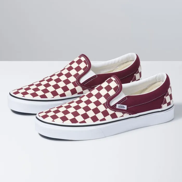 Classics Shoes MenWomen Vans Checkerboard Classic SlipOn Port Royaletrue White Classics Shoes MenWomen Vans Checkerboard Classic SlipOn Port Royaletrue White