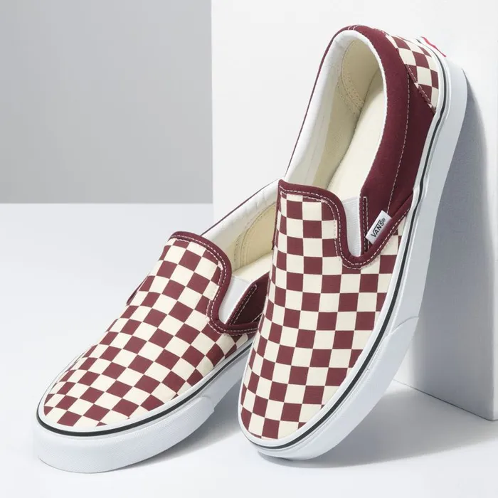 Classics Shoes MenWomen Vans Checkerboard Classic SlipOn Port Royaletrue White Classics Shoes MenWomen Vans Checkerboard Classic SlipOn Port Royaletrue White