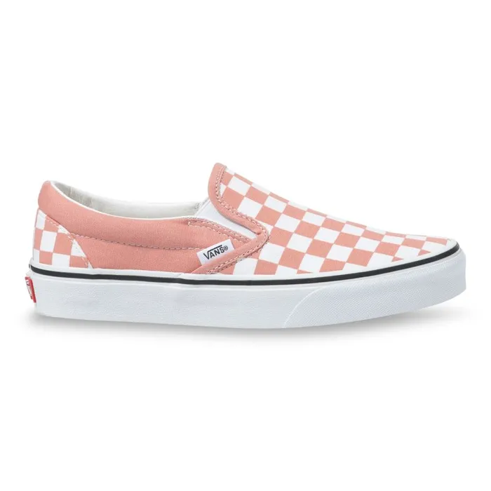 Classics Shoes MenWomen Vans Checkerboard Classic SlipOn Rose Dawntrue White Classics Shoes MenWomen Vans Checkerboard Classic SlipOn Rose Dawntrue White