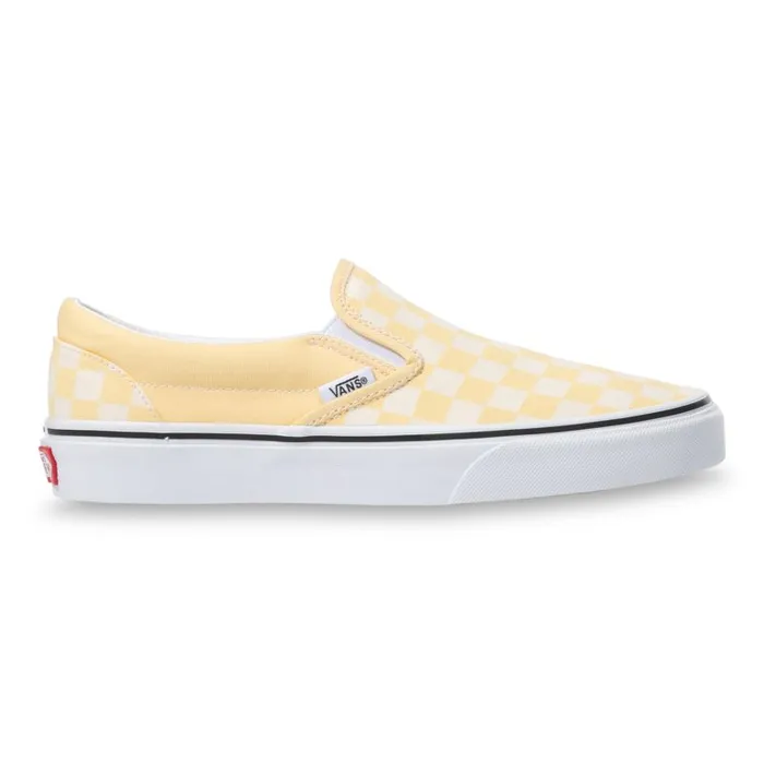 Classics Shoes MenWomen Vans Checkerboard SlipOn Golden Hazetrue White Classics Shoes MenWomen Vans Checkerboard SlipOn Golden Hazetrue White