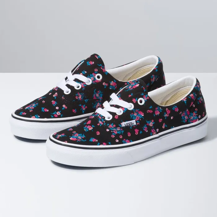 Classics Shoes MenWomen Vans Ditsy Floral Era Blacktrue White