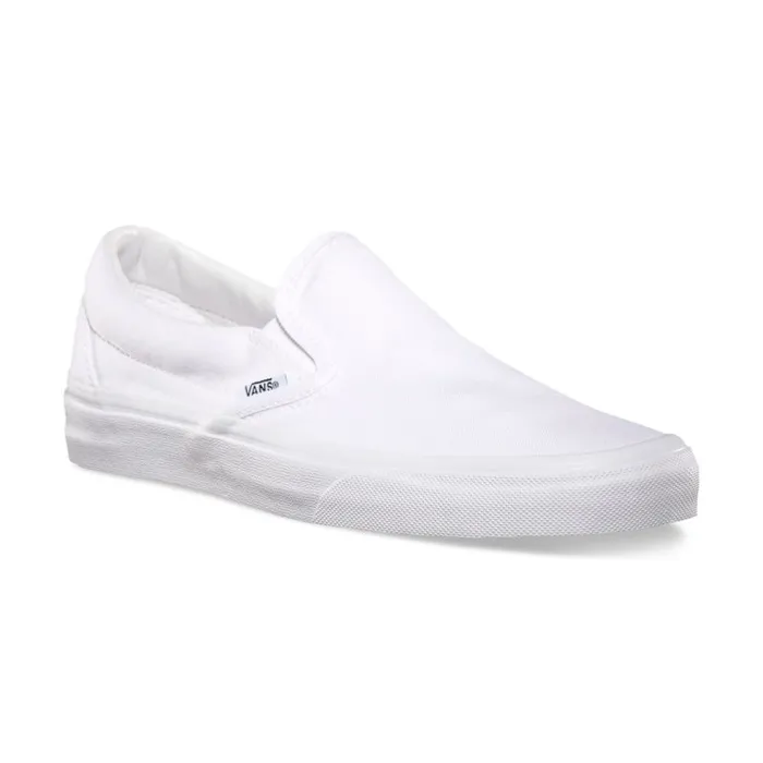 Classics Shoes MenWomen Vans SlipOn True White