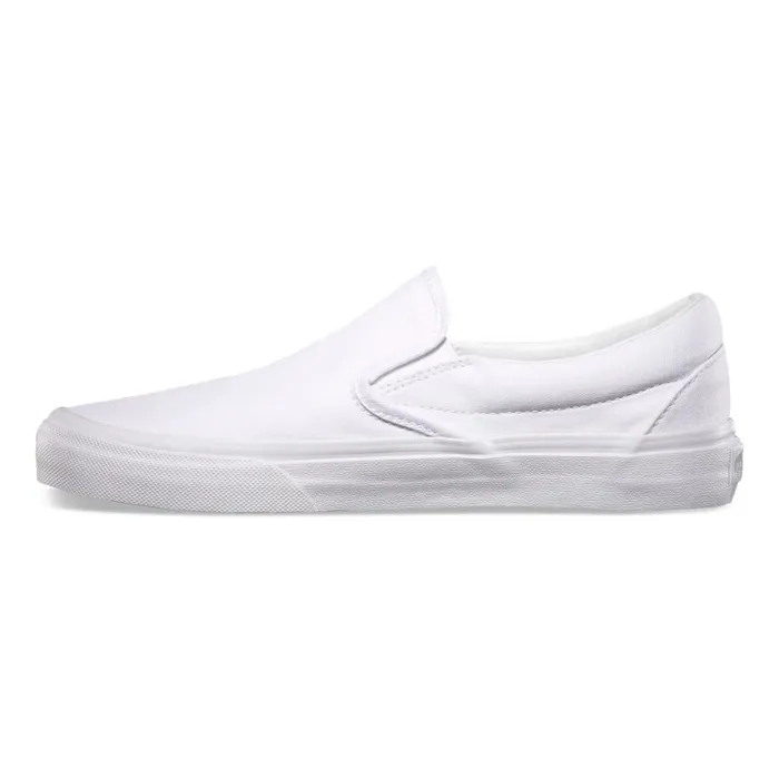 Classics Shoes MenWomen Vans SlipOn True White