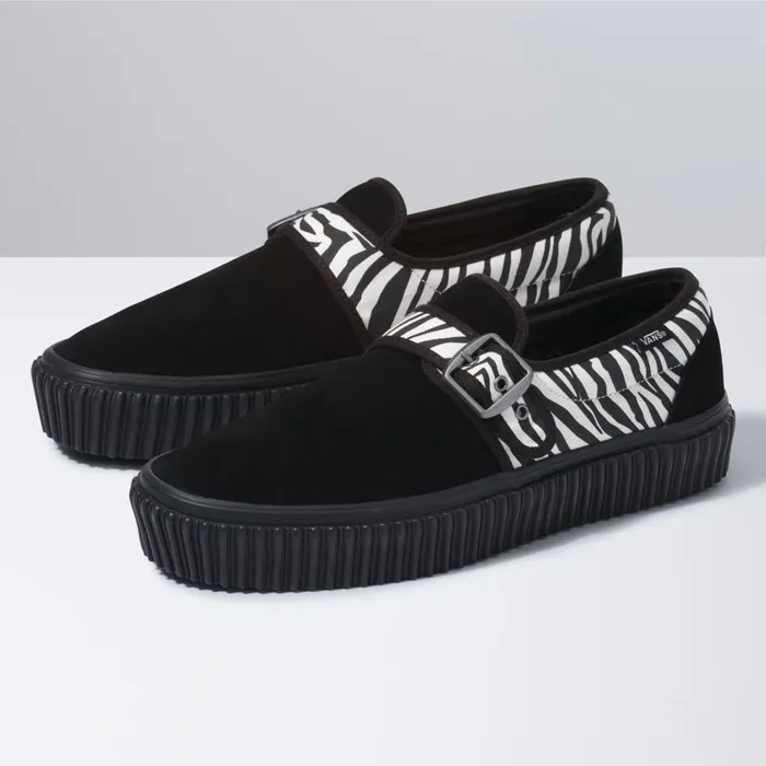 Classics Shoes Women Vans Animal Style 47 Creeper Zebrablack