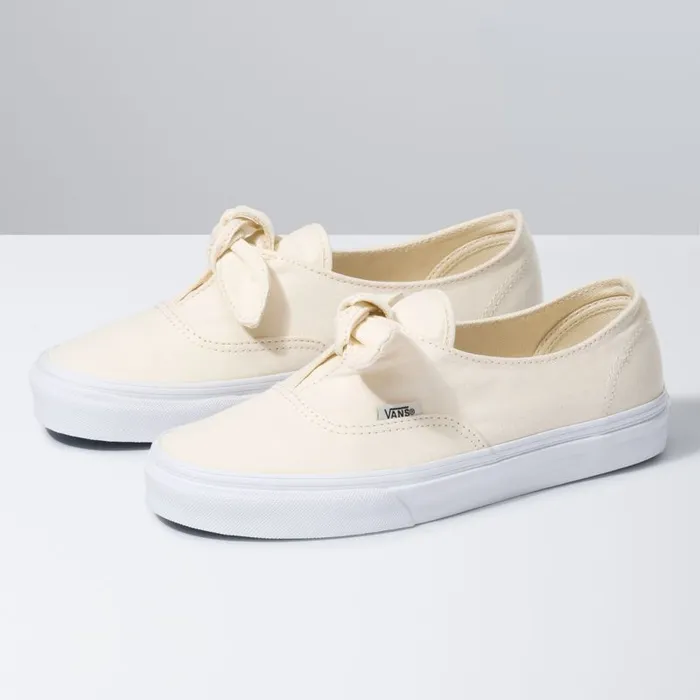 Classics Shoes Women Vans Canvas Authentic Knotted Marshmallow
