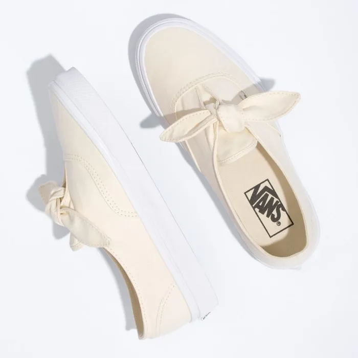 Classics Shoes Women Vans Canvas Authentic Knotted Marshmallow Classics Shoes Women Vans Canvas Authentic Knotted Marshmallow